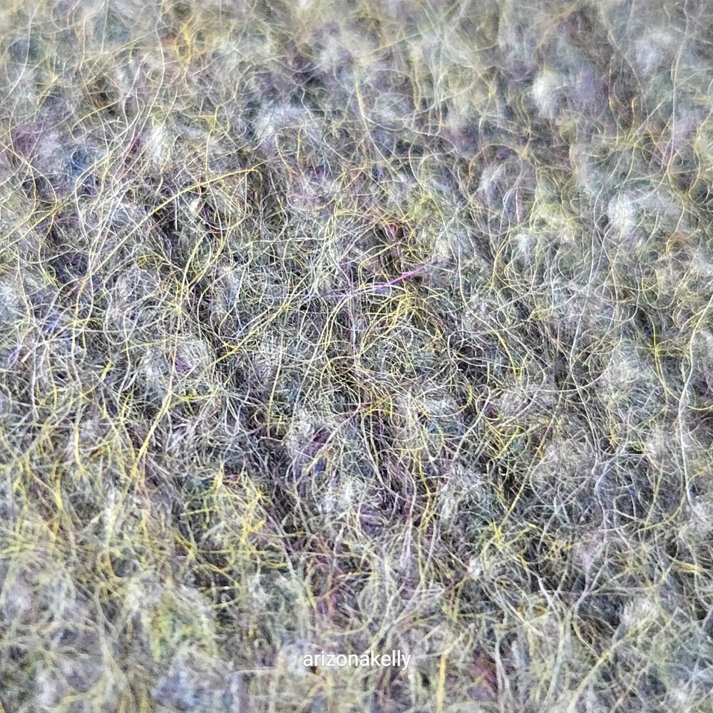 {{{Thick}}} Cashmere Wrap Birdseye Knit Green/Grey Symphony - Picture 10 of 16